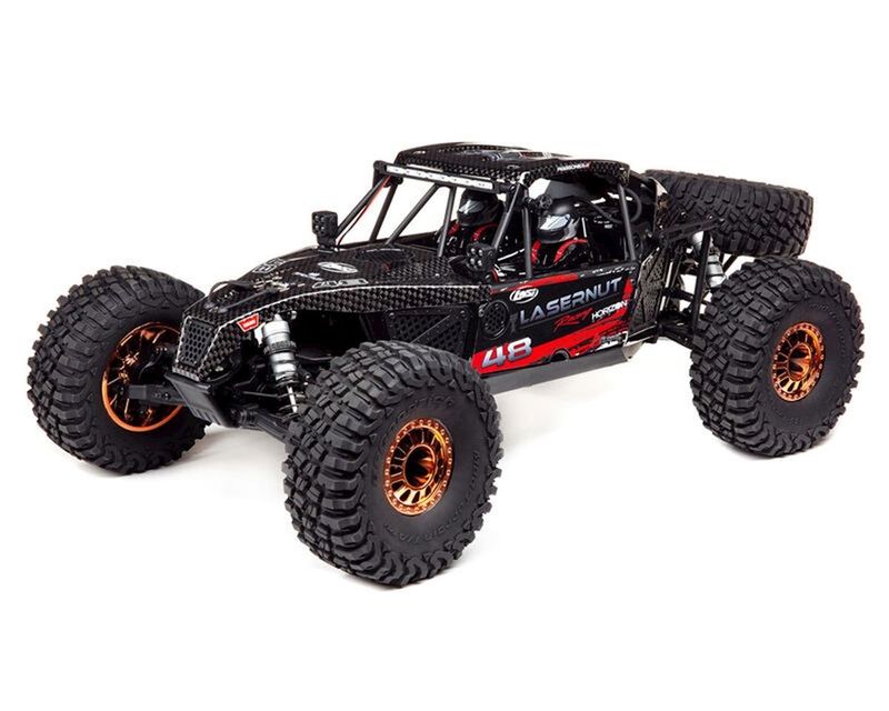 #LOS03028T2  Losi Lasernut U4 1/10 4WD Brushless RTR Rock Racer (Black) w/2.4GHz Radio &amp; Smart ESC