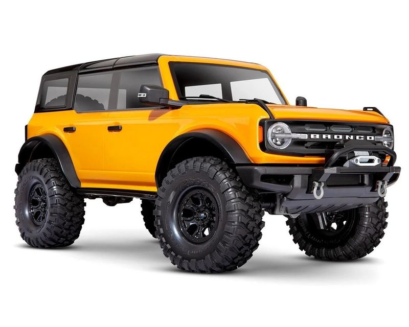 #92076-4-ORNG Traxxas TRX-4 1/10 Trail Crawler Truck w/2021 Ford Bronco Body (Orange) w/TQi 2.4GHz Radio