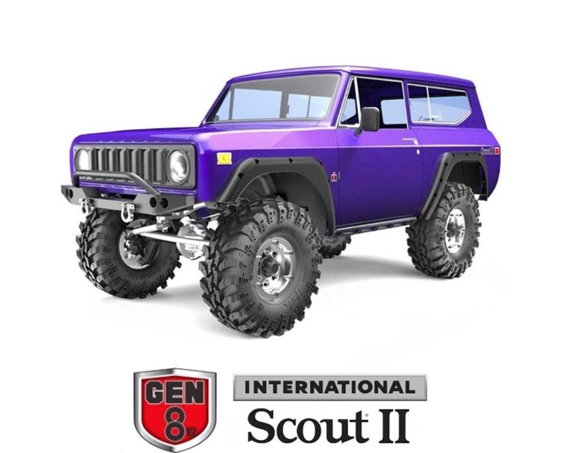 #GEN8-V2-PURPLE RedCat Racing Gen8 V2 International Scout II 1/10 4WD RTR Scale Rock Crawler w/2.4GHz Radio (Purple)