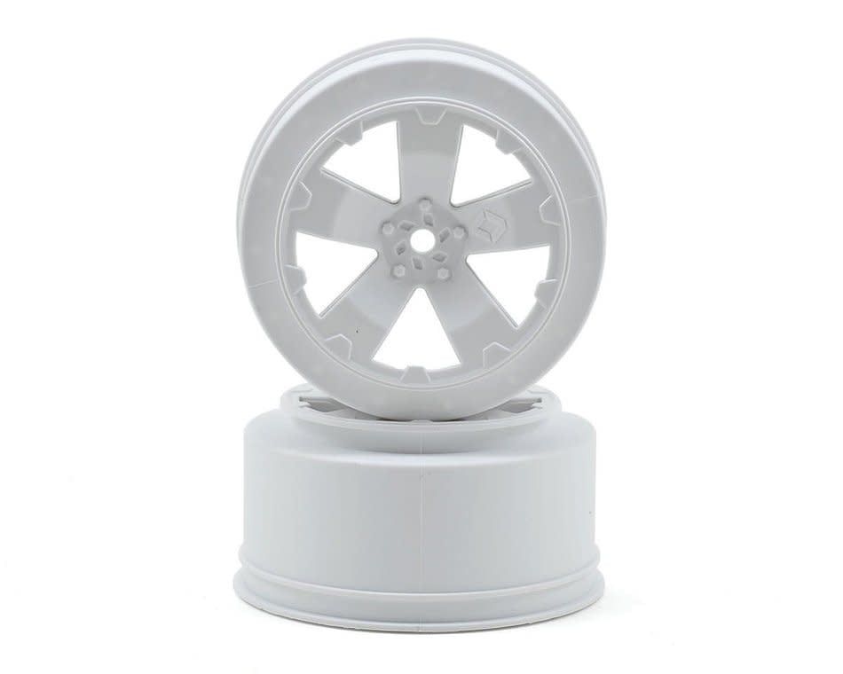 Avid RC 12mm Hex "Sabertooth" Short Course Wheels (White) (2) (22SCT/TEN-SCTE) #AV1101-W