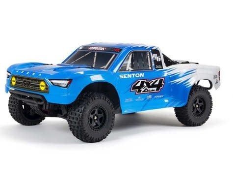 Arrma Senton 4x4 V3 550 Mega RTR 1/10 Short Course Truck (Blue) w/Spektrum SLT3 2.4GHz Radio #ARA4203V3T2