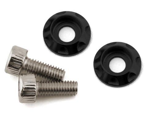 Team Brood M3 Motor Washer Heatsink w/Screws (Black) (2) (8mm) # TBR-M3MWKITHSB8