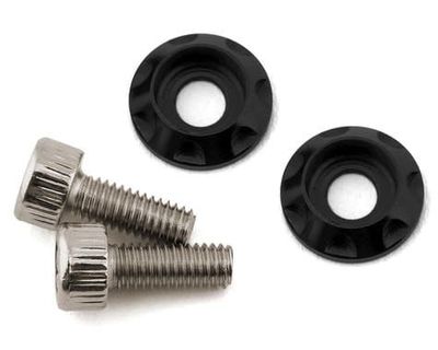 Team Brood M3 Motor Washer Heatsink w/Screws (Black) (2) (8mm) # TBR-M3MWKITHSB8