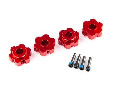Traxxas X-Maxx Aluminum Wheel Hex Hub (Red) (4) #7756R