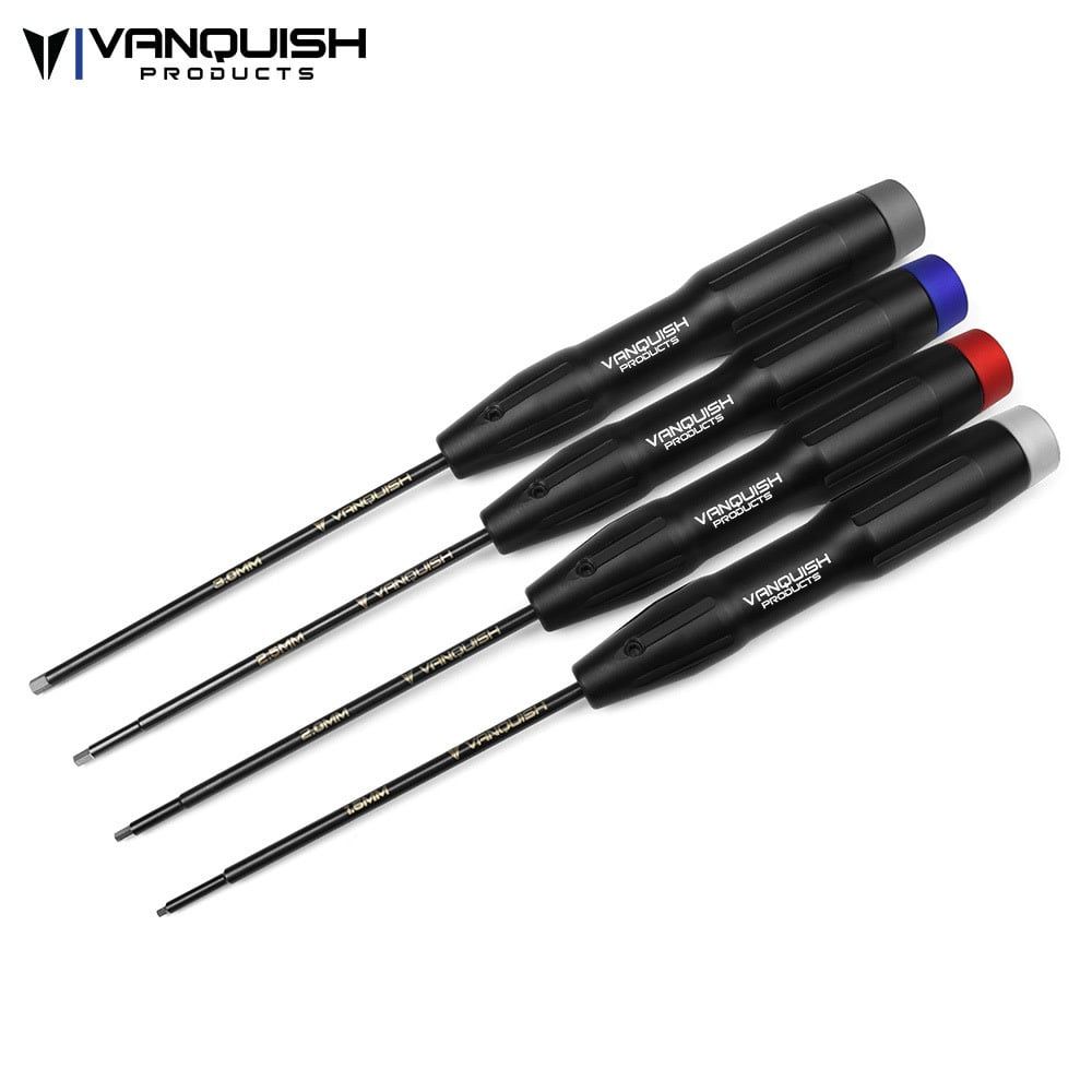 #VPS08400 Vanquish Products Metric Hex Driver Tool Set w/Bearing Cap (1.5, 2.0, 2.5, 3.0mm)
