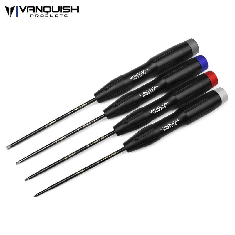 #VPS08400 Vanquish Products Metric Hex Driver Tool Set w/Bearing Cap (1.5, 2.0, 2.5, 3.0mm)