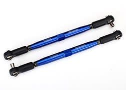 #7748X Traxxas X-Maxx Aluminum Toe Links (Blue) (2)