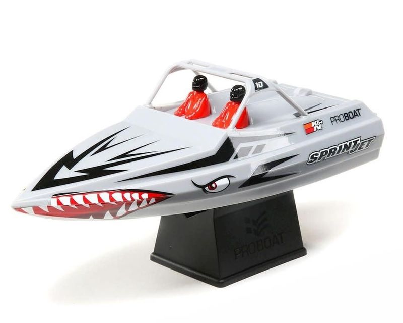 #PRB08045T1 Pro Boat Sprintjet 9 Inch Self-Righting RTR Electric Jet Boat (Silver) w/2.4GHz Radio, Battery &amp; Charger