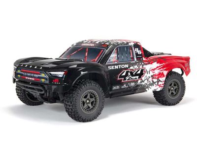 #ARA4303V3T2 Arrma Senton 4X4 V3 3S BLX 1/10 RTR Brushless Short Course Truck (Red) w/Spektrum SLT3 2.4GHz Radio