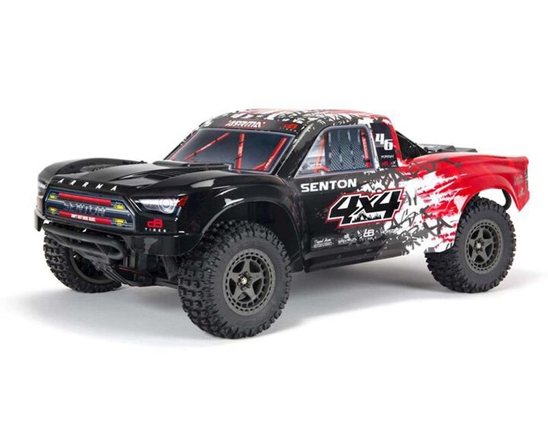 #ARA4303V3T2 Arrma Senton 4X4 V3 3S BLX 1/10 RTR Brushless Short Course Truck (Red) w/Spektrum SLT3 2.4GHz Radio