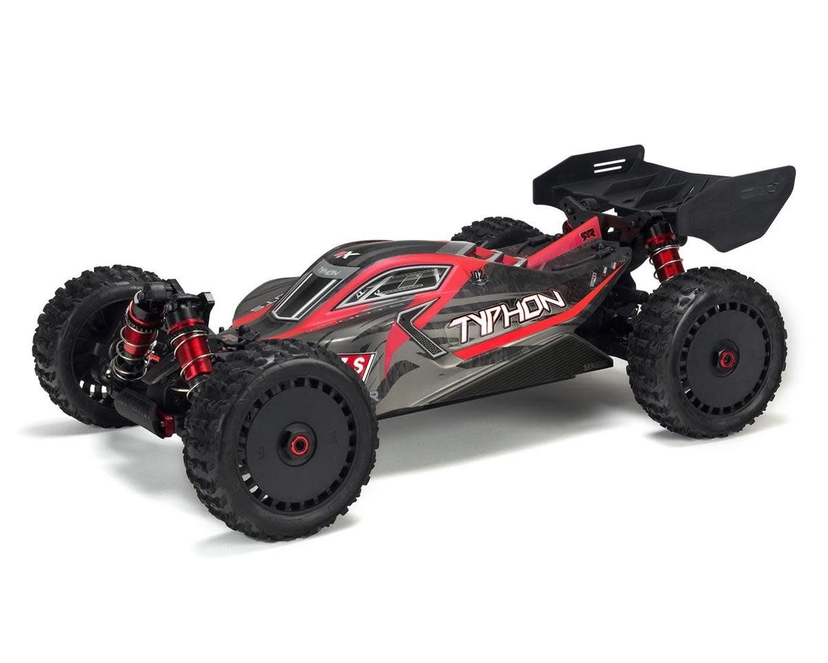 #ARA8606V5 Arrma Typhon 6S BLX Brushless RTR 1/8 4WD Buggy (Red/Black) (V5) w/SLT3 2.4GHz Radio