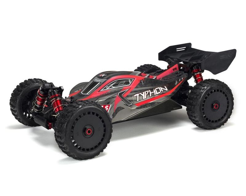 #ARA8606V5 Arrma Typhon 6S BLX Brushless RTR 1/8 4WD Buggy (Red/Black) (V5) w/SLT3 2.4GHz Radio