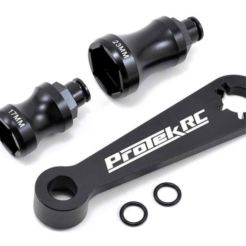 #PTK-2024 ProTek RC Aluminum Hex Wheel and Flywheel Wrench (Buggy, Truggy 17mm &amp; 23mm)