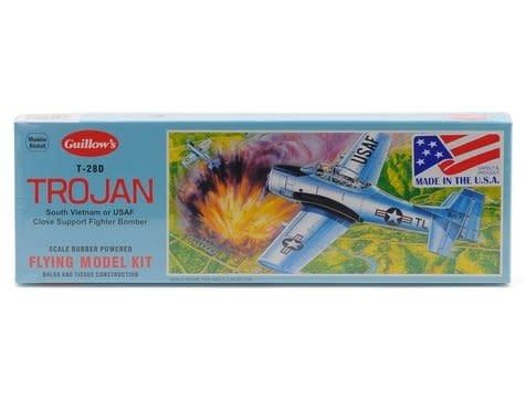 Guillow T-28D Trojan Rubber Powered Flying Model Kit #901