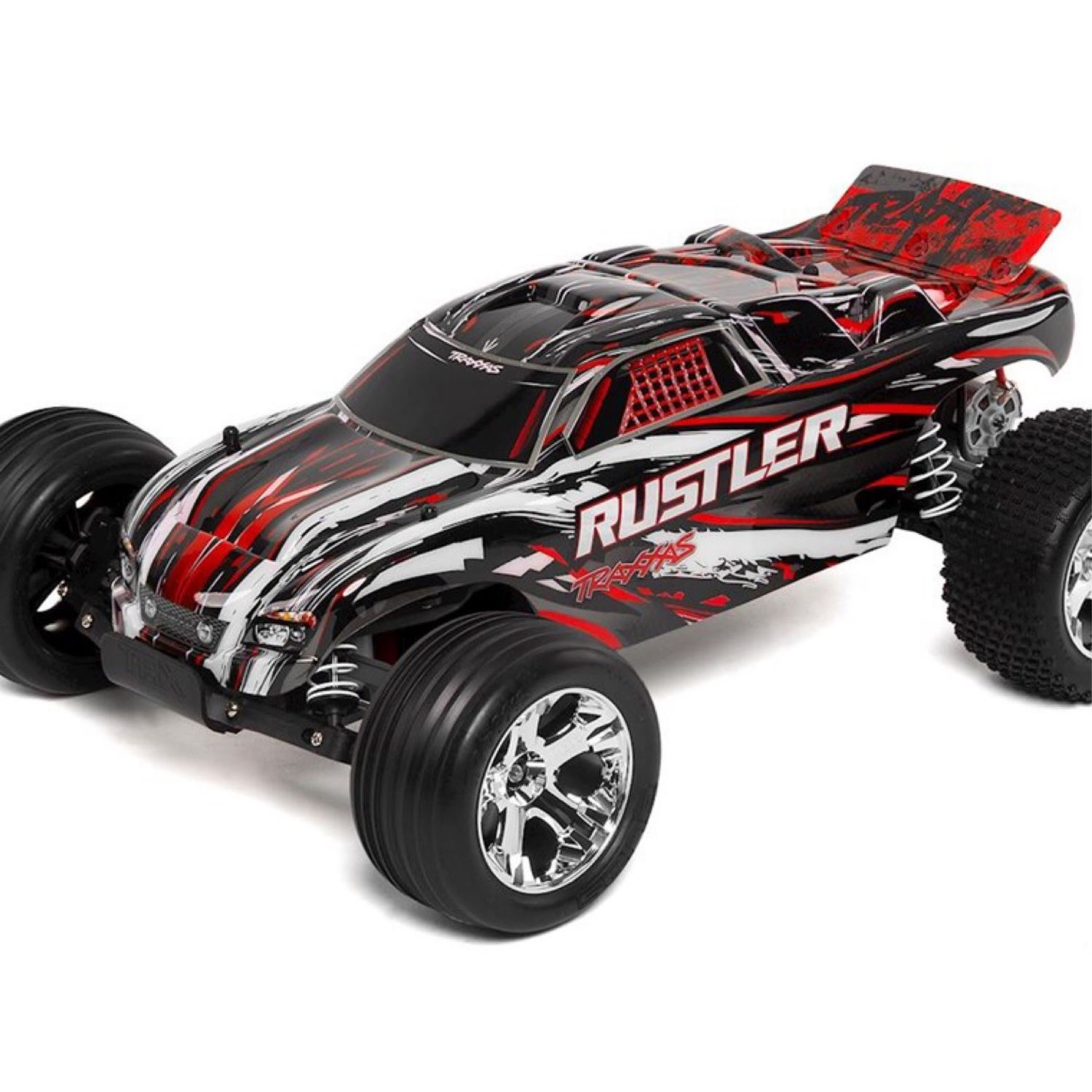 Traxxas Rustler 1/10 RTR Stadium Truck (Red) w/XL-5 ESC, TQ 2.4GHz Radio, Battery &amp; Charger #37054-1-REDX