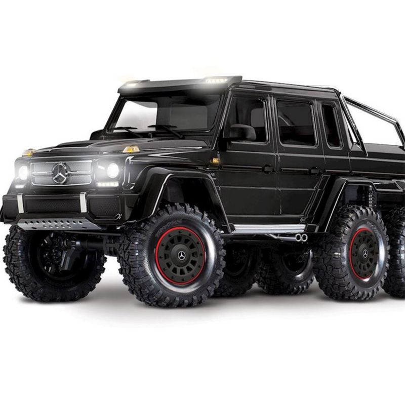 #88096-4-BLK Traxxas TRX-6 1/10 6x6 Trail Crawler Truck w/Mercedes-Benz G 63 AMG Body (Black) w/TQi 2.4GHz Radio