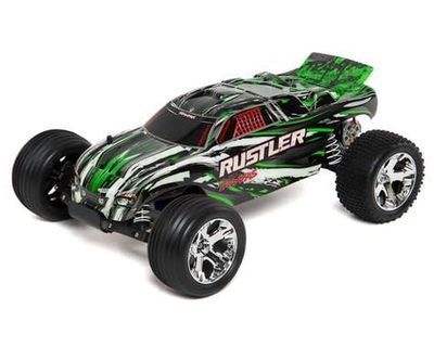 Traxxas Rustler 1/10 RTR Stadium Truck (Green) w/XL-5 ESC, TQ 2.4GHz Radio, Battery &amp; DC Charger #37054-1-GRN