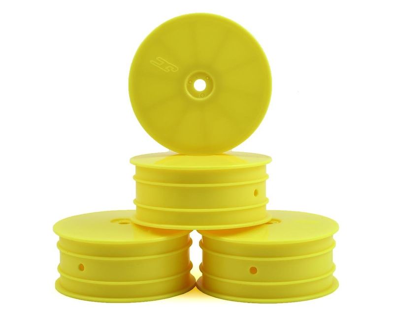 #3381Y JConcepts 12mm Hex Mono Front Wheel (Yellow) (4) (B74)