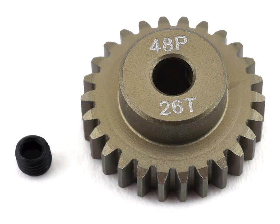 #PTK-8613 ProTek RC 48P Lightweight Hard Anodized Aluminum Pinion Gear (3.17mm Bore) (26T)