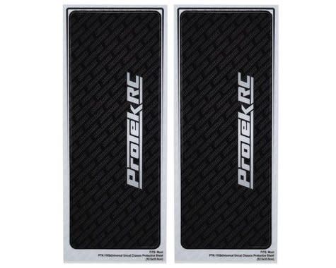 #PTK-1102 ProTek RC Universal Chassis Protective Sheet (Black) (2) (12.5x33.5cm)