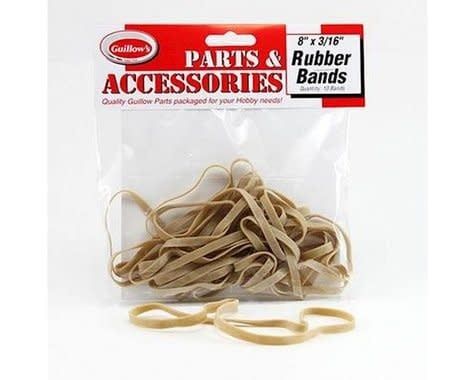 Guillow 8x3/16" Rubber Bands (10) #120