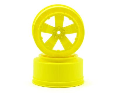 Avid RC 12mm Hex "Sabertooth" Short Course Wheels (Yellow) (2) (22SCT/TEN-SCTE) #AV1101-Y