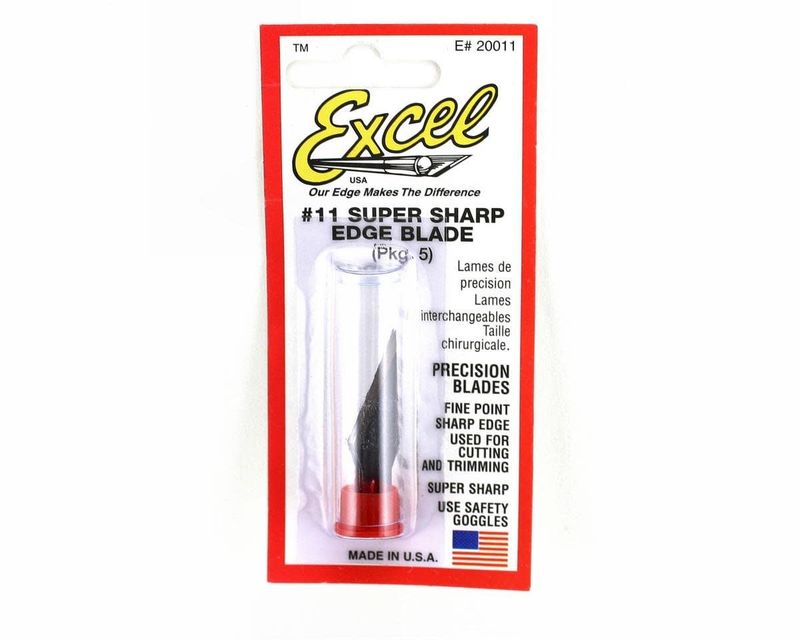 #20011 Excel No. 11 Blades for Exacto/Racer's Edge style hobby knives (5)