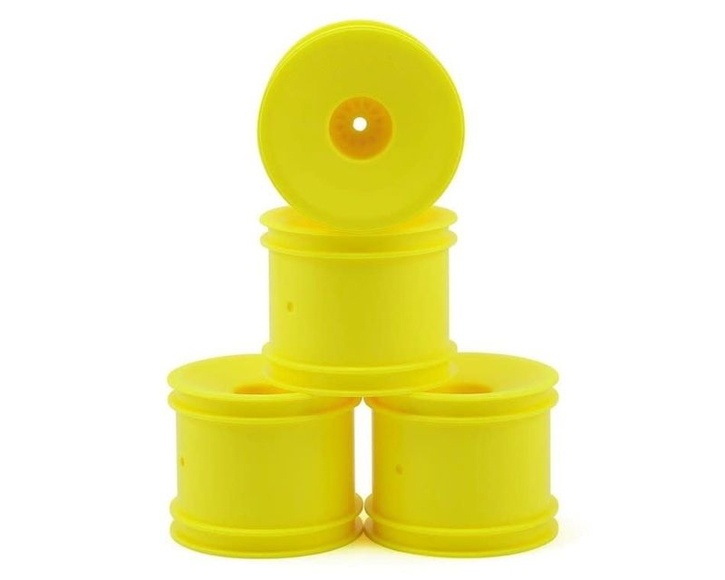 DE Racing 12mm Hex "Speedline" 2.2" 1/10 Stadium Truck Wheel (Yellow) (4) (T4.2) #DER-SS4-AY