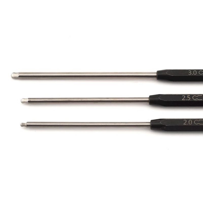 Traxxas Speed Bit Ball-End 1/4" Drive Hex Driver Set (3) (2.0mm, 2.5mm, 3.0mm) #8716X