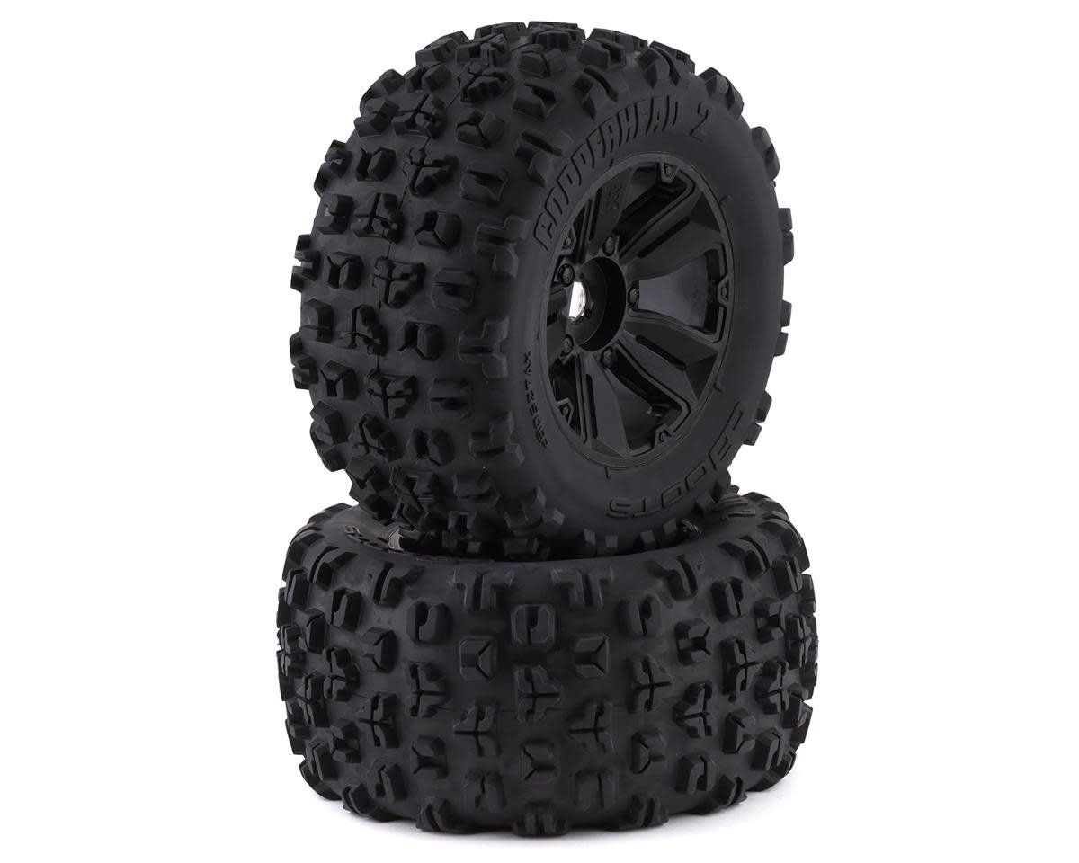#ARA550089  Arrma dBoots "Copperhead2 Mt" Pre-Mounted Tire (Black) (2) w/24mm Hex