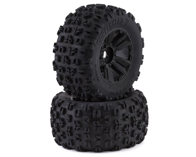#ARA550089  Arrma dBoots "Copperhead2 Mt" Pre-Mounted Tire (Black) (2) w/24mm Hex