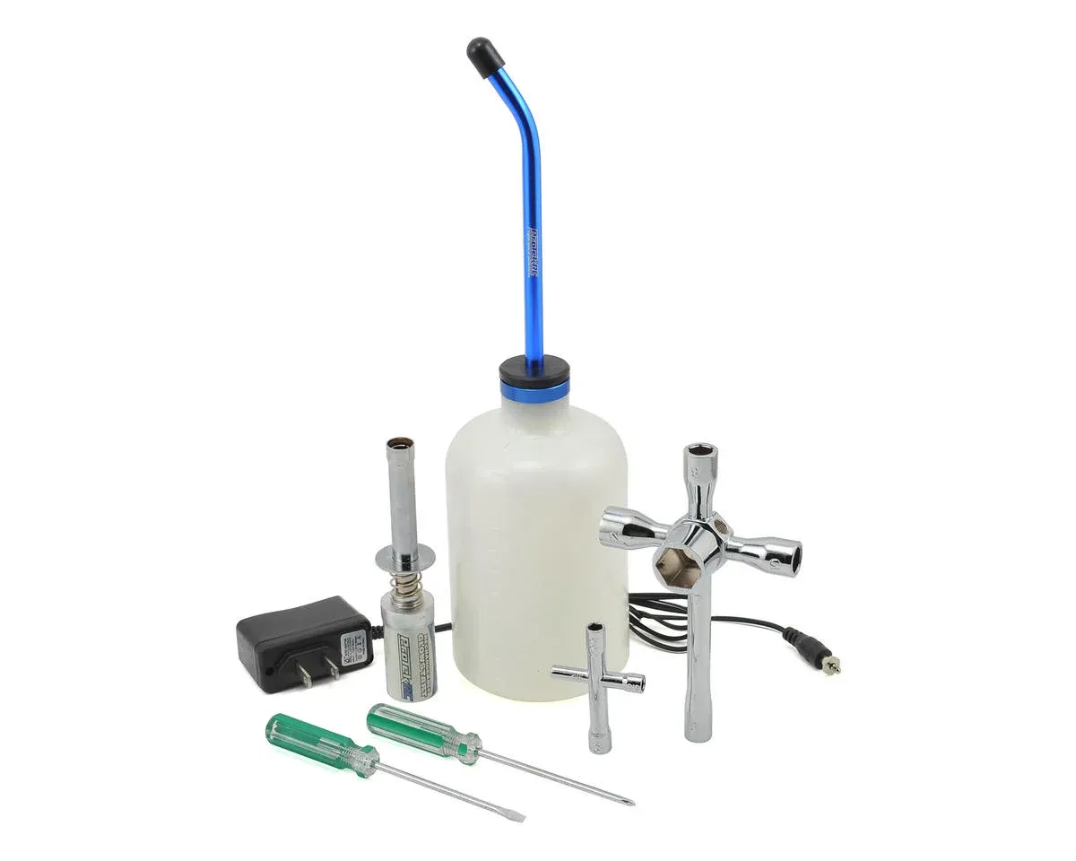 #PTK-7601 ProTek RC Nitro Starter Set w/Glow Ignitor, Fuel Bottle, Wrenches &amp; Screwdrivers