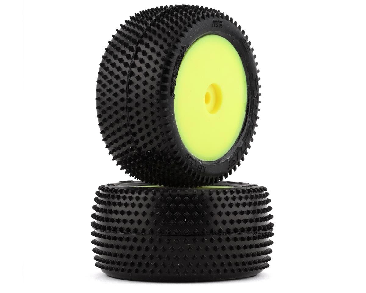 Pro-Line Mini-B Rear Pre-Mounted Prism Carpet Tire (Yellow) (2) (Z3) #8297-12