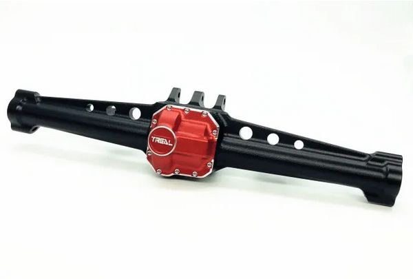 #X002ZIFTH5 Treal Axial SCX10 II AR44 Rear Axle (Black/Red)