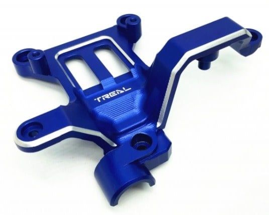 #X002VGBSJT Treal Traxxas X-MAXX Aluminum Steering Bellcrank Support (Blue)