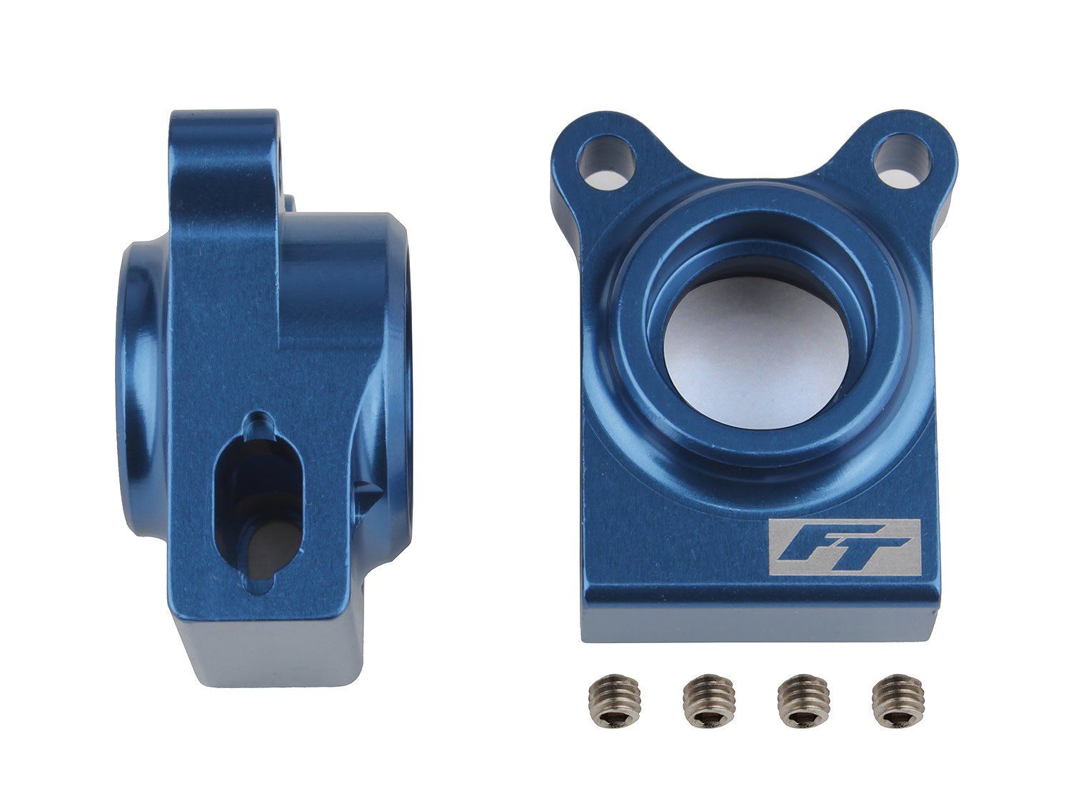 Team Associated RC10B74.1 Factory Team Aluminum Rear Hubs (Blue) #92270