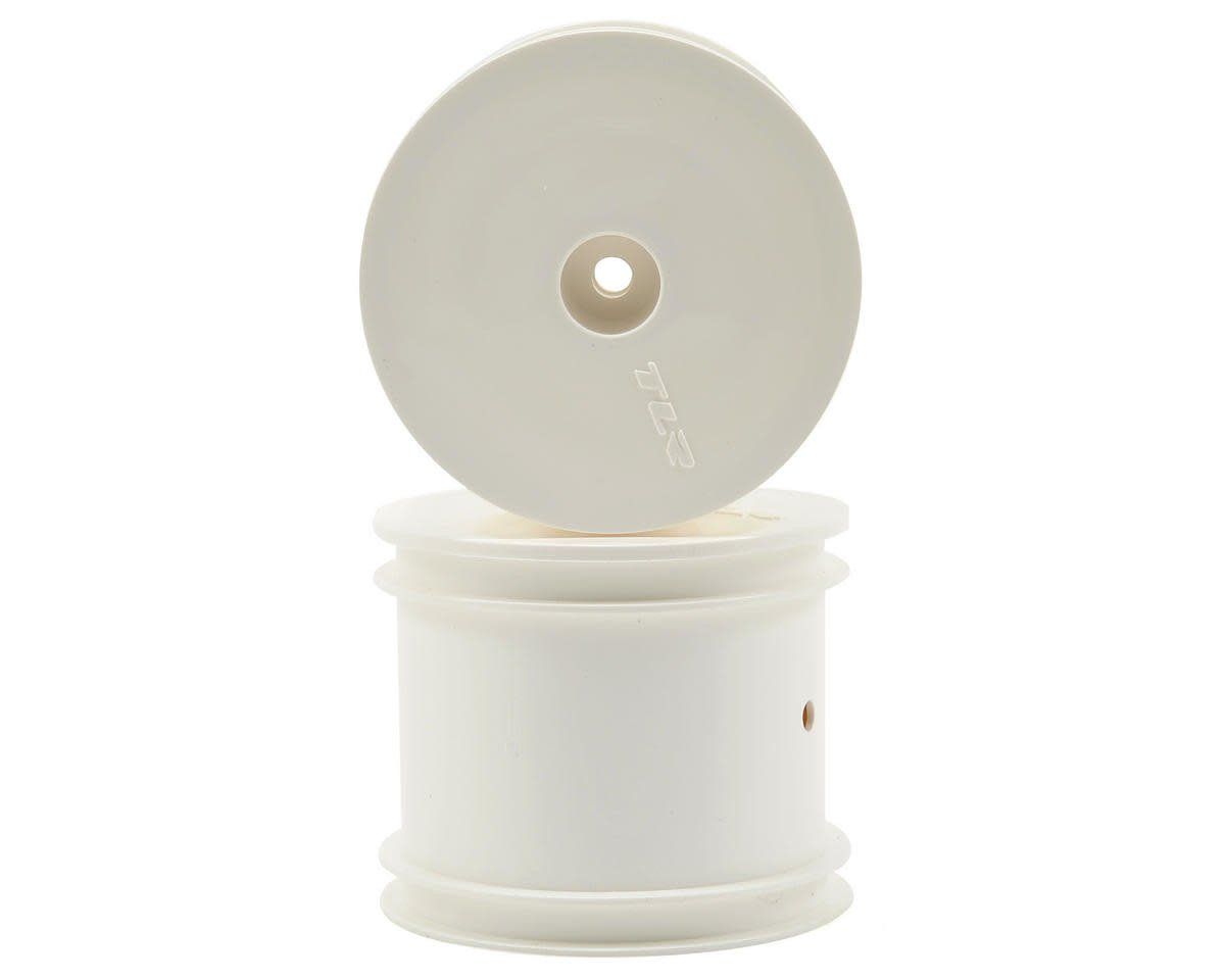 Team Losi Racing 12mm Hex 2.2" 1/10 Stadium Truck Wheels (2) (TLR 22T) (White) #TLR7003