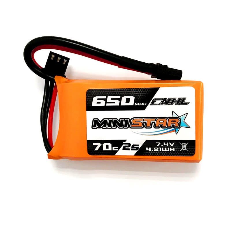 CNHL MiniStar 650mAh 7.4v 2S 70C Lipo Battery w/XT30 Plug #65702G