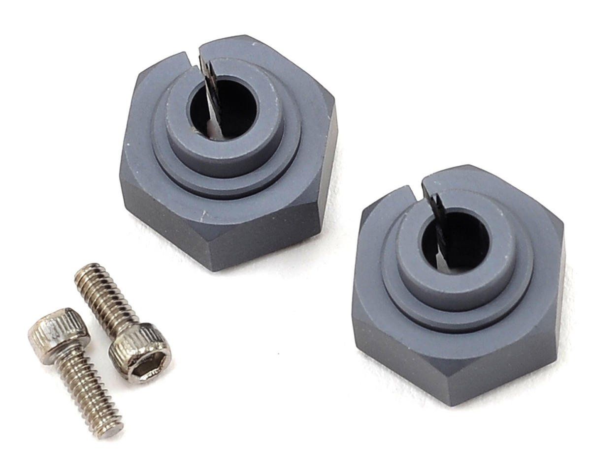 #VPS07081 Vanquish Products Aluminum 12mm Clamping Wheel Hex (2) (Gray)