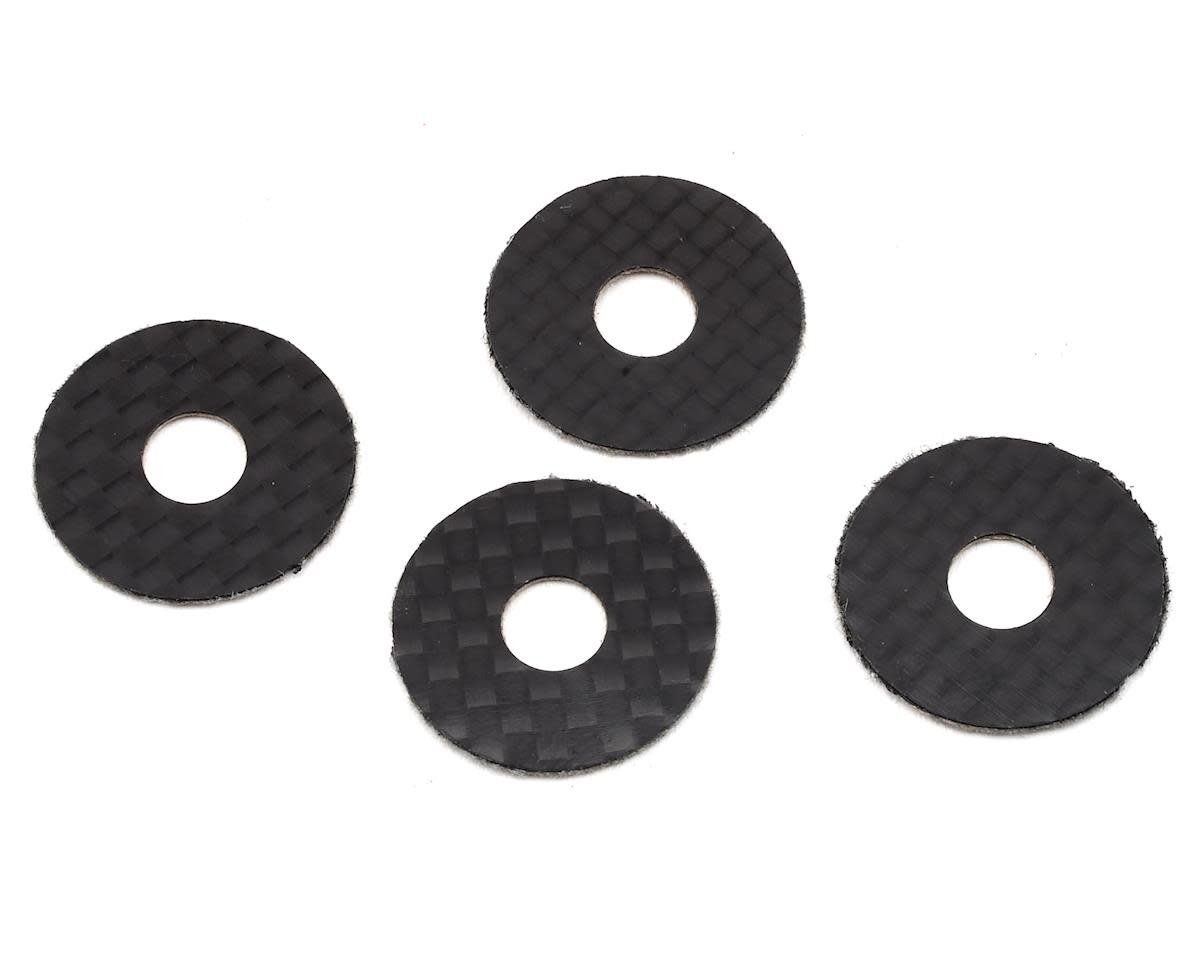 #10401 1UP Racing 6mm Carbon Fiber Body Washers (4)