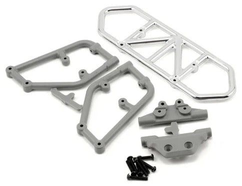 RPM Rear Bumper (Chrome) (Slash 4x4) #80123