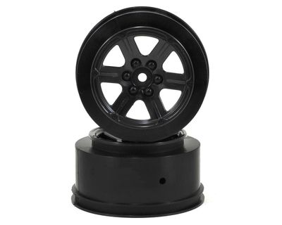 Schumacher 12mm Hex 6-Spoke Short Course Wheels w/3mm Offset (Black) (2) #U4733