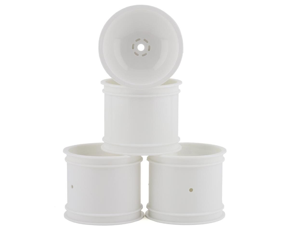 #3417W JConcepts 12mm Hex 2.2" Super Dish Front Wheel (White) (4) (Rustler/Stampede)