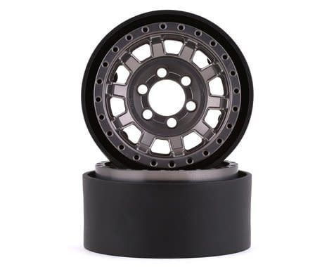 #VPS07782 Vanquish Products KMC KM236 Tank 1.9" Beadlock Crawler Wheels (Grey) (2)