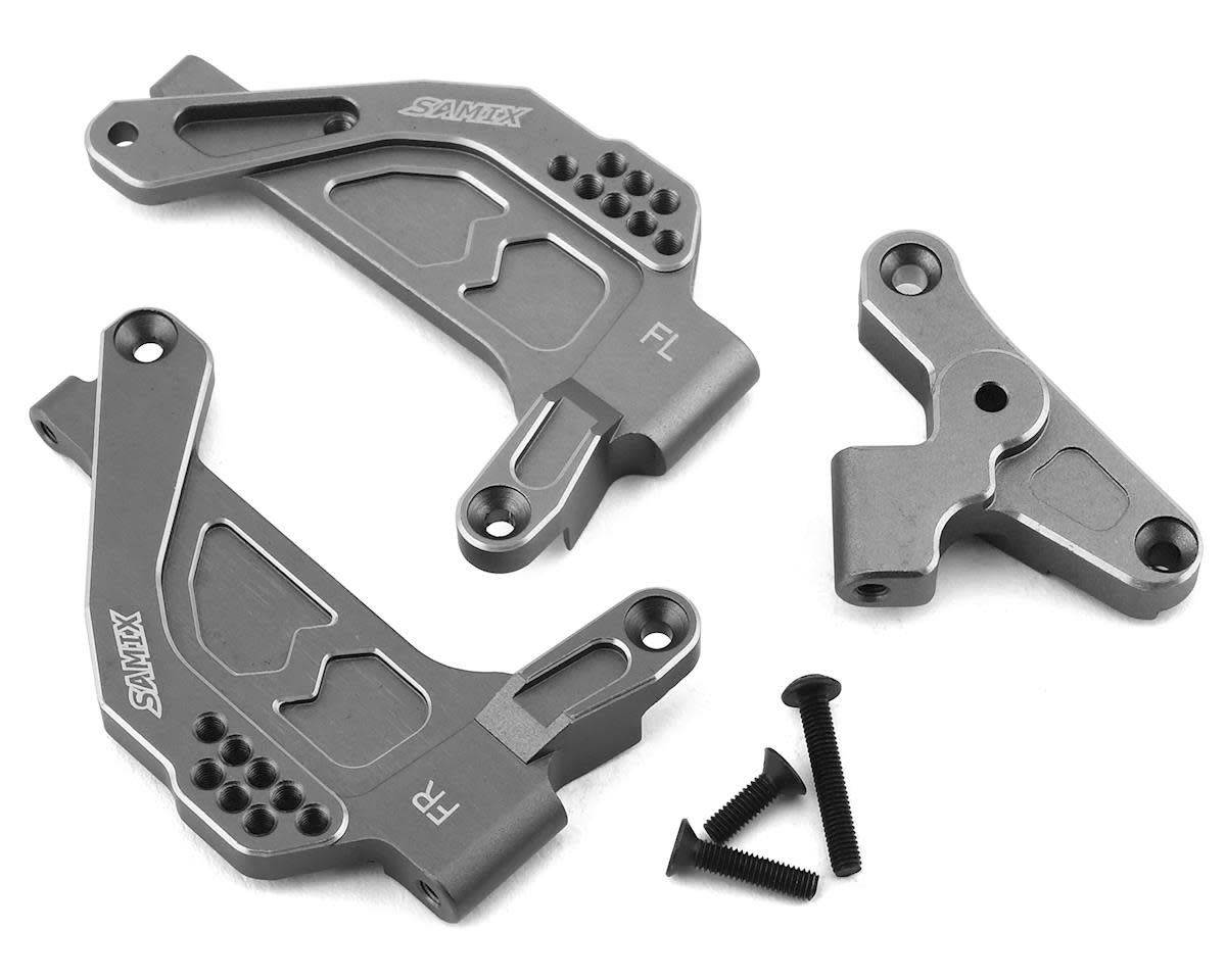 Samix SCX10 III Front Shock Plate (2) (Grey) #SCX3-6023-GM