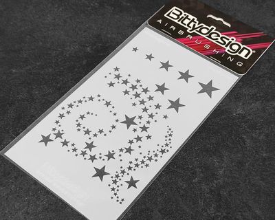 Bittydesign Vinyl Paint Stencil (Stars V2) #BDSTC-021