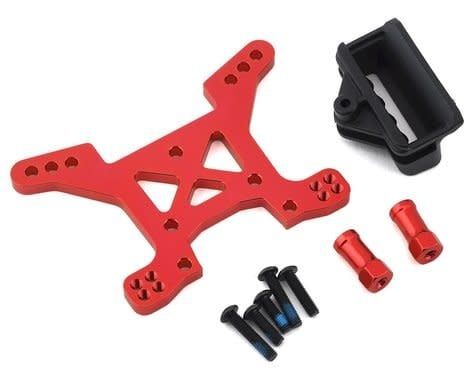 #6739R Traxxas Aluminum Rustler 4X4 Front Shock Tower (Red)