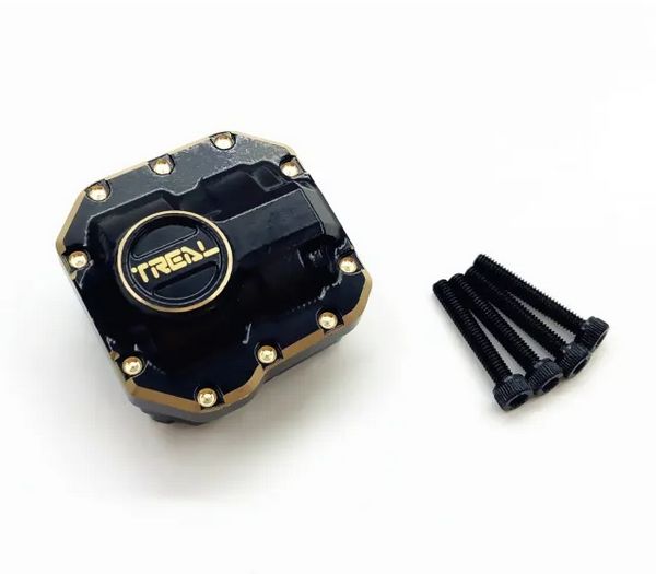 #X002JTADCV Treal Axial SCX10 II Differential Cover (Brass)