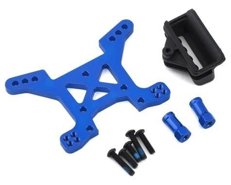 #6739X Traxxas Aluminum Rustler 4X4 Front Shock Tower (Blue)