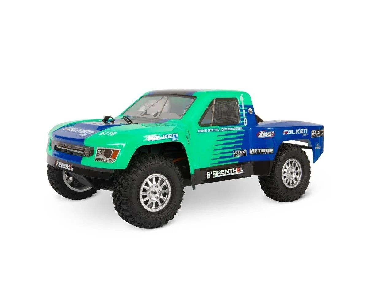#LOS03019V2T2  Losi Tenacity TT Pro SCT RTR 1/10 4WD Brushless Short Course Truck (Falken) w/DX3 Radio, Smart ESC &amp; AVC